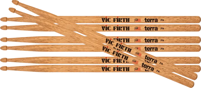 VICFIRTH American Classic® Terra 7A Baquetas Pack de 4