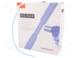 HELLERMANNTYTON Tuyau thermorétractable 1,2mm bleu 10m