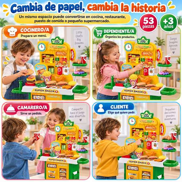 Jugatoys Mini Market Food avec accessoires 50x20x38cm Jugatoys Mini Market Food avec accessoires 50x20x38cm