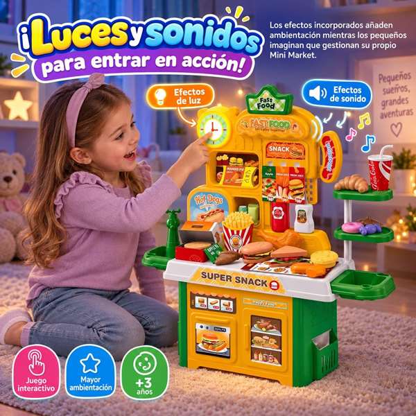 Jugatoys Mini Market Food avec accessoires 50x20x38cm Jugatoys Mini Market Food avec accessoires 50x20x38cm