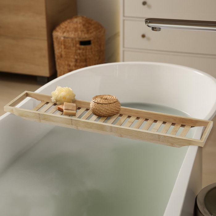 Cosmetic Club Support-étagère de baignoire en bambú Cosmetic Club Support-étagère de baignoire en bambú