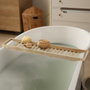 Cosmetic Club Support-étagère de baignoire en bambú