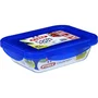 Pyrex Lot de 3 boîtes de conservation rectangulaires Cook & Go en verre borosilicate avec couvercles étanches