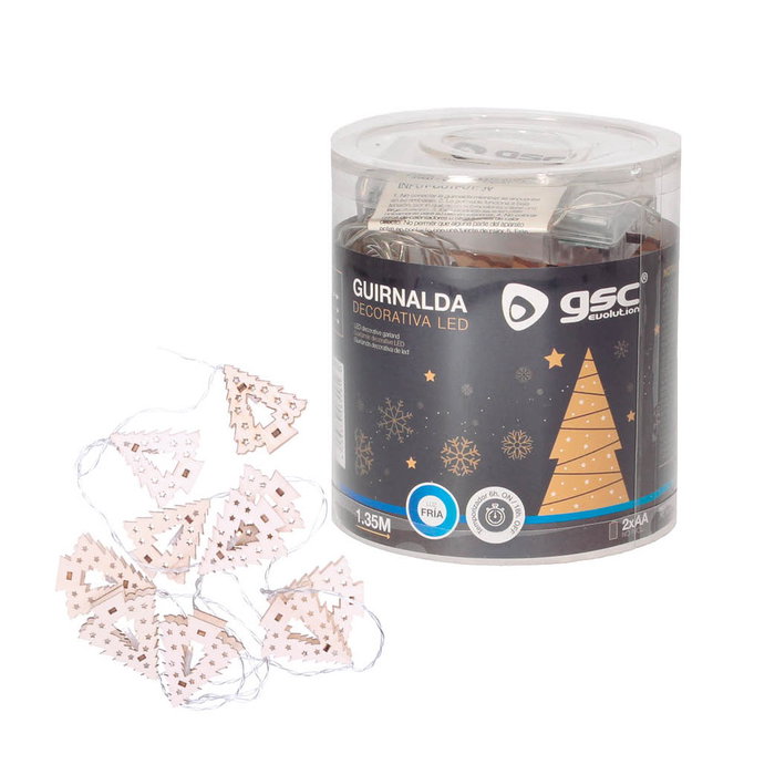 GSC Evolution Arbres LED en bois 1,35 m Lumière froide GSC Evolution Arbres LED en bois 1,35 m Lumière froide