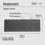 HP 150 - Clavier filaire d'ordinateur, design ergonomique avec pavé numérique et touches de verrouillage LED