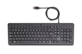 HP 150 - Clavier filaire d'ordinateur, design ergonomique avec pavé numérique et touches de verrouillage LED