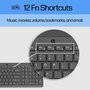 HP 150 - Clavier filaire d'ordinateur, design ergonomique avec pavé numérique et touches de verrouillage LED
