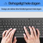 HP 150 - Clavier filaire d'ordinateur, design ergonomique avec pavé numérique et touches de verrouillage LED