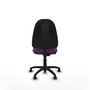 PIQUERAS Y CRESPO Chaise de bureau Algarra, similicuir violet, sans accoudoirs