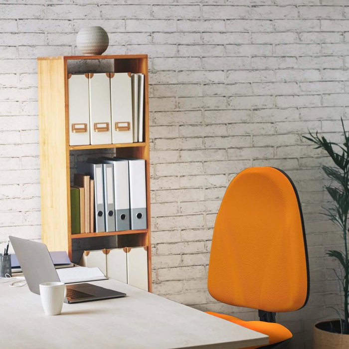 PIQUERAS Y CRESPO Chaise de bureau Algarra, similicuir violet, sans accoudoirs