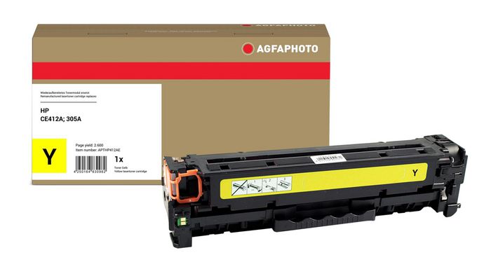 AgfaPhoto Toner Jaune CE412A, 2600 pages AgfaPhoto Toner Jaune CE412A, 2600 pages