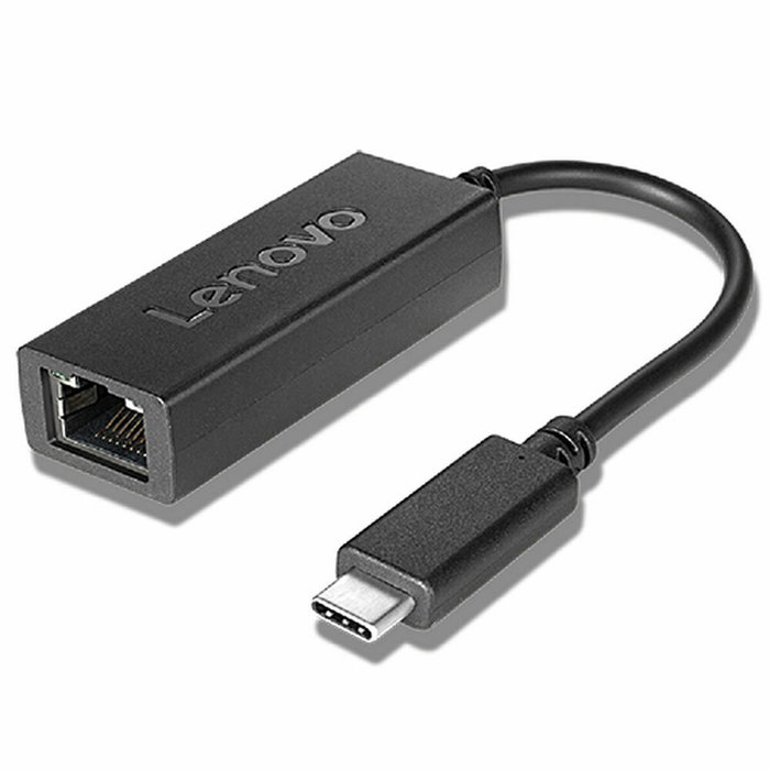 Lenovo Adaptateur réseau USB-C vers Gigabit Ethernet Noir 4X90S91831 Lenovo Adaptateur réseau USB-C vers Gigabit Ethernet Noir 4X90S91831