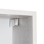 CAMAR Plaque de couvre-support Modèle 806 pour main droite Logo en finitions Nickel et Blanc - Finition Blanc