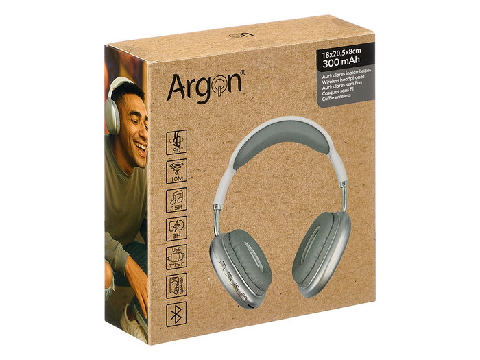 ARGON Écouteurs Bluetooth Ovalés Plata