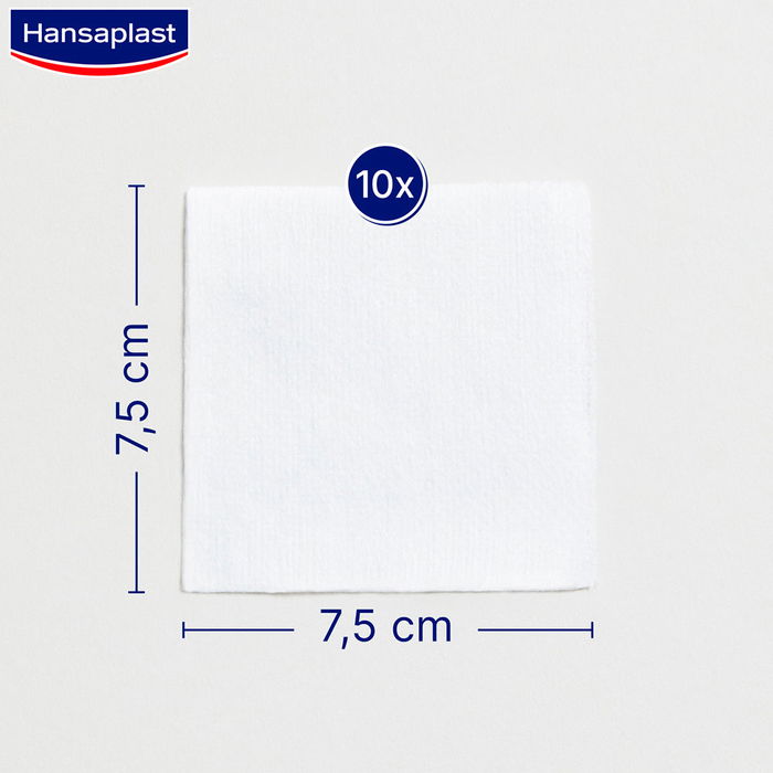 Hansaplast Compresses Stériles Douces 7,5 x 7,5 cm, 10 unités