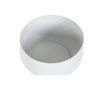 Cache-pot Home ESPRIT Blanc Métal Urbaine 34 x 34 x 70 cm (2 Pièces)