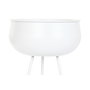 Cache-pot Home ESPRIT Blanc Métal Urbaine 34 x 34 x 70 cm (2 Pièces)