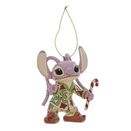 Enesco Ornement de Noël Stitch et Angel en Pyjama