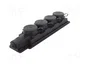 PAWBOL Socle d'alimentation AC 2P+PE noir