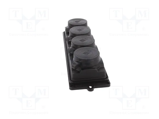 PAWBOL Socle d'alimentation AC 2P+PE noir