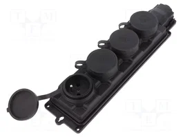PAWBOL Socle d'alimentation AC 2P+PE noir