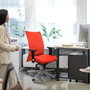 Piqueras Y Crespo Chaise Albacete Confidente Verte avec mécanisme Synchro et base en aluminium
