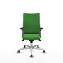 Piqueras Y Crespo Chaise Albacete Confidente Verte avec mécanisme Synchro et base en aluminium