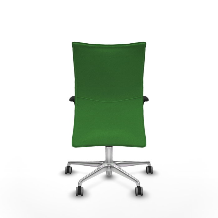Piqueras Y Crespo Chaise Albacete Confidente Verte avec mécanisme Synchro et base en aluminium