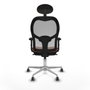 Piqueras y Crespo Chaise de Bureau Jorquera 2D086G1 Marron Gris
