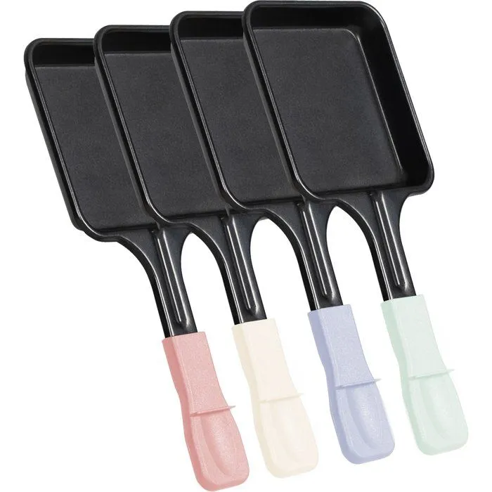 Livoo Lot de 4 caquelons à raclette 8 x 8 cm sans PFAS