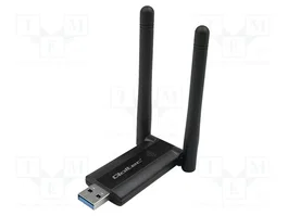 QOLTEC Carte réseau WiFi USB A double bande 2,4GHz/5,8GHz