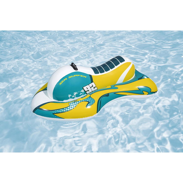 Bestway Moto de l'Eau Gonflable avec Poignées 117x77 cm