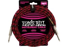 ERNIE BALL Câble d'instrument Jack-Jack 5,5 m - Noir / Rouge