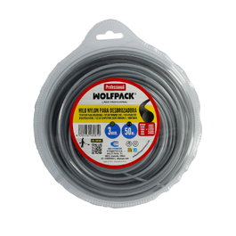 WOLFPACK LINEA PROFESIONAL Fil Nylon/Aluminium Rond Professionnel 3,0mm (Rouleau 50m)