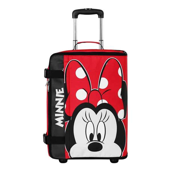 Karactermania Maleta de cabina plegable Minnie Mouse Curious - Valise cabine pliable Minnie Mouse, 2 roues, polyester, dimensions 35 x 20 x 55 cm (format cabine)