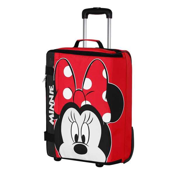Karactermania Maleta de cabina plegable Minnie Mouse Curious - Valise cabine pliable Minnie Mouse, 2 roues, polyester, dimensions 35 x 20 x 55 cm (format cabine)