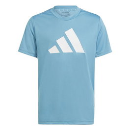 T-shirt à manches courtes enfant Adidas Training Essentials Bleu clair 32