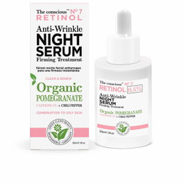 Biovene The Conscious No.7 Sérum de Nuit au Rétinol et Grenade Bio, 30 ml