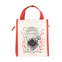 ERIK Sac à goûter isolé Harry Potter Carte du Maraudeur - Polyester avec doublure aluminium, 20x13x23 cm, avec poche latérale, anses et fermeture éclair