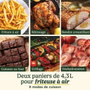Cuisinart Airfryer AFT13XSSE - Friteuse sans huile 13,6L - Noir et Inox