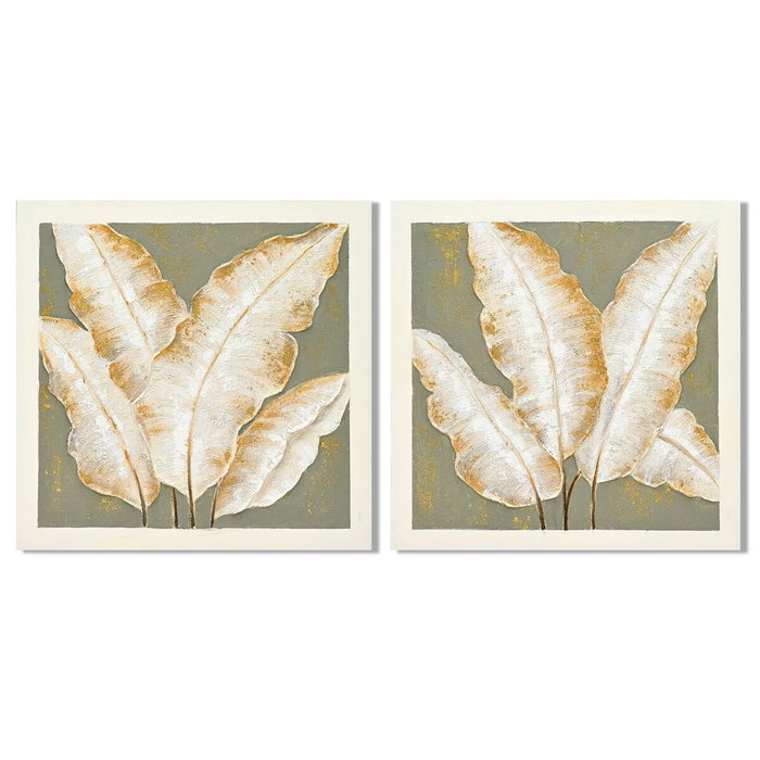 Home ESPRIT Toile Vert Beige Palmiers Tropical 100 x 3 x 100 cm (2 Unités) Home ESPRIT Toile Vert Beige Palmiers Tropical 100 x 3 x 100 cm (2 Unités)
