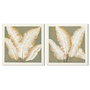 Home ESPRIT Toile Vert Beige Palmiers Tropical 100 x 3 x 100 cm (2 Unités)