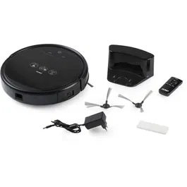 DOMO DO7293SN Aspirateur Robot avec Télécommande, 2000 PA, Autonomie 120 min, Réservoir 550 ml, Filtre HEPA, 48 Capteurs, Silencieux