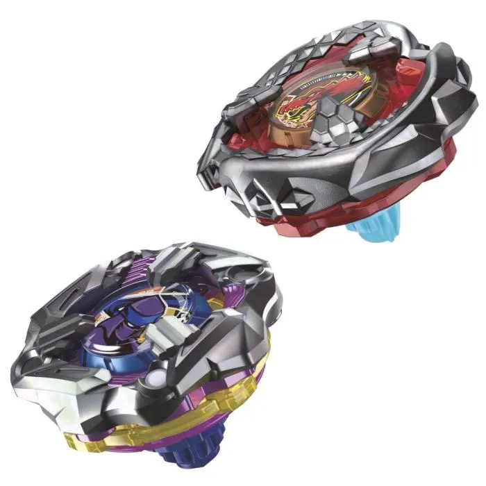 Takara Tomy Beyblade X Dual Pack Beat Tyranno 4-70Q et Knife Shinobi 4-80HN, 2 Toupie de Compétition à Rotation Droite Authentique dès 8 ans