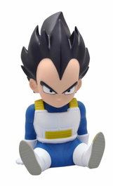 Plastoy Tirelire Figurine Vegeta Assis Chibi 15 cm Dragon Ball