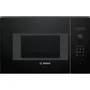 Bosch Micro-ondes Encastrable Noir SER4 BFL523MB1F avec 7 Programmes Automatiques, 20 L, 38.2 x 59.4 x 31.7 cm