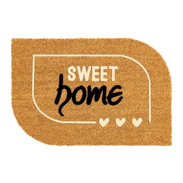 Tarres Tapis de sol en coco design Sweet Home, 60 x 40 cm