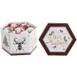 Boules de Noël Home ESPRIT Multicouleur PVC (14 Pièces)