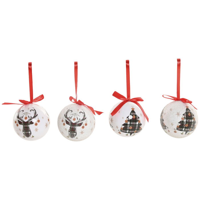 Boules de Noël Home ESPRIT Multicouleur PVC (14 Pièces)