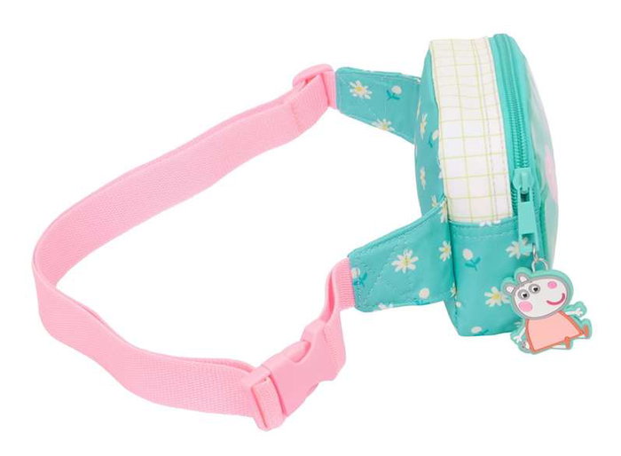 Safta - Sac banane fille enfant Peppa Pig 'Pretty Flowers' - 14 x 11 x 4 cm - À partir de 3 ans